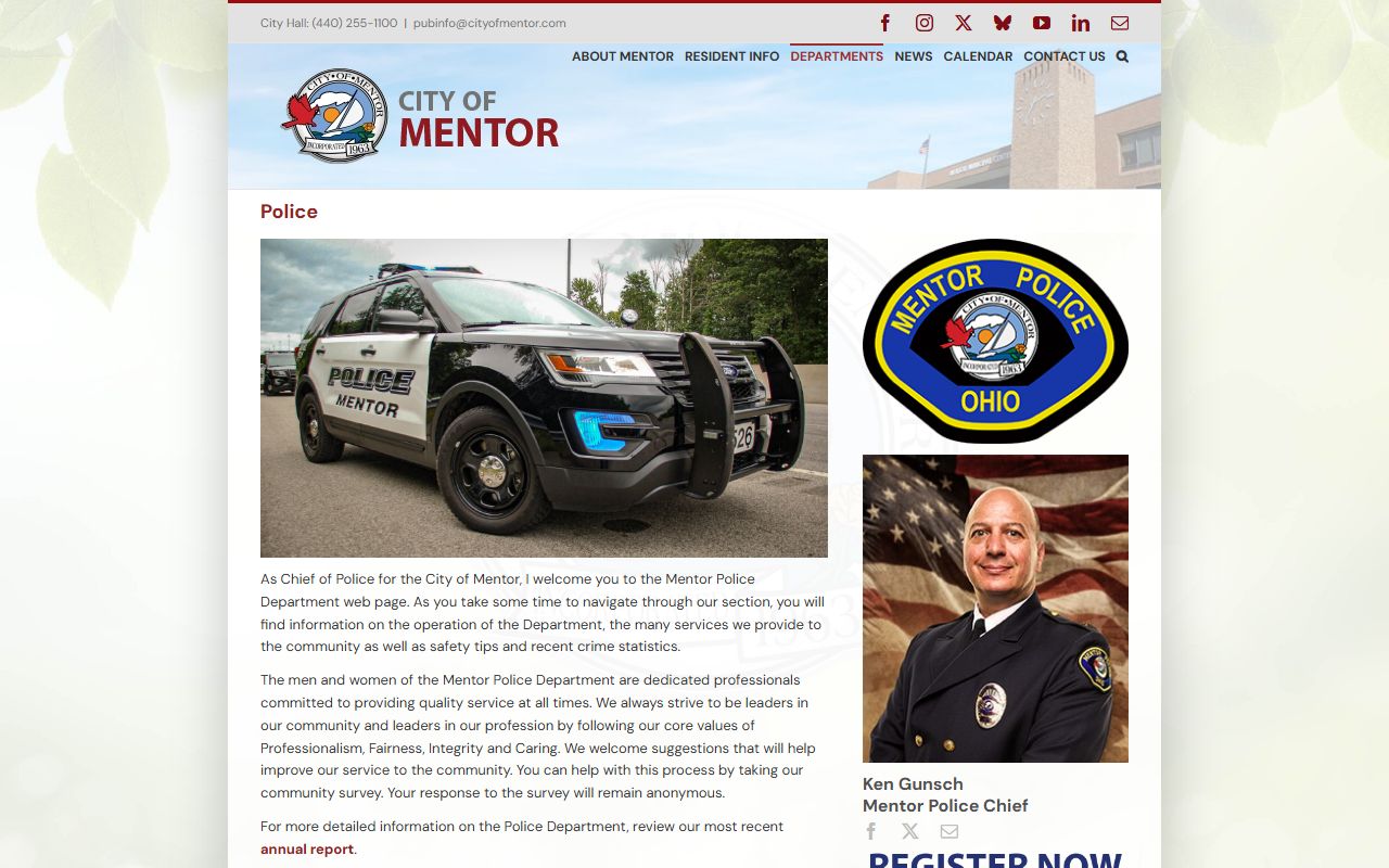 Mentor Police Department released inmates information