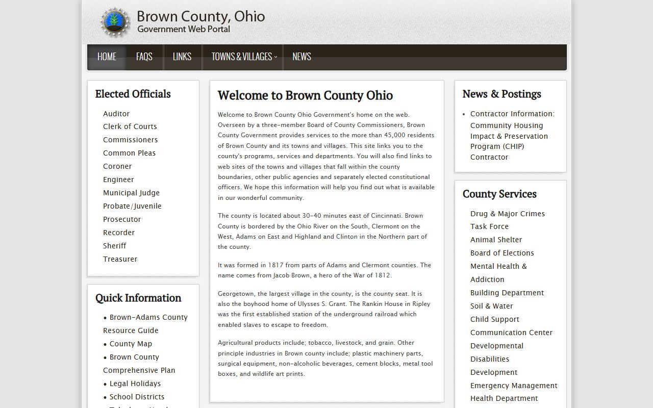 Brown County government released inmates records