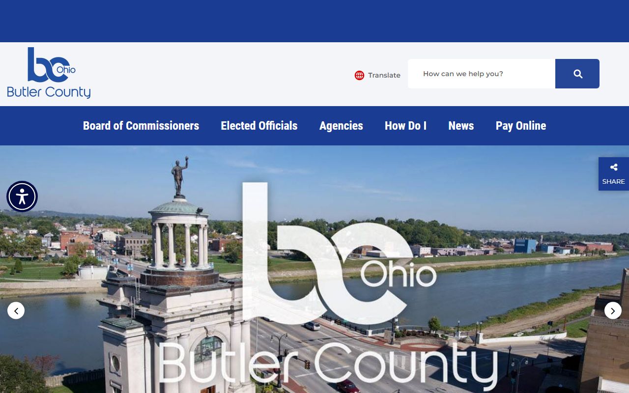 Butler County government Fairfield released inmates resources