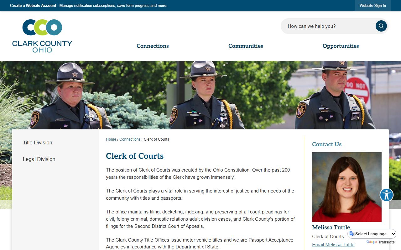 Clark County Clerk of Courts released inmates records