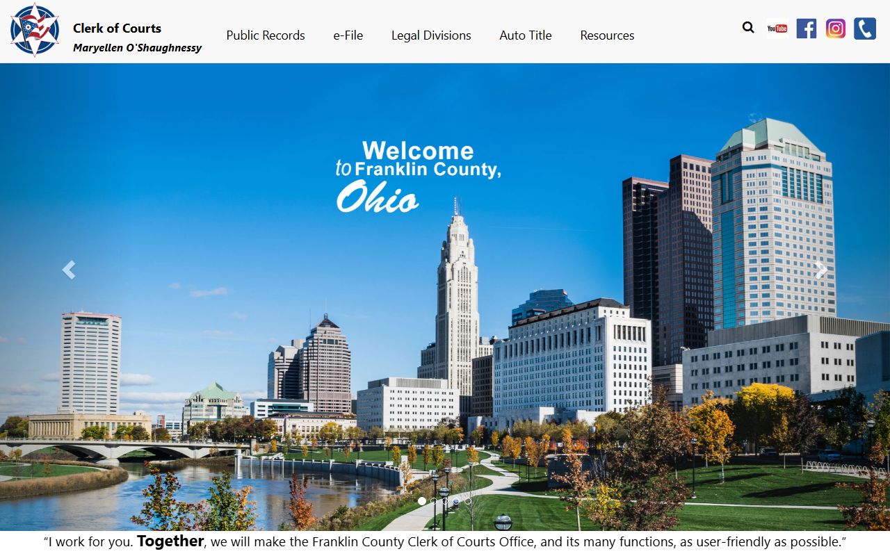 Franklin County Clerk of Courts released inmates records