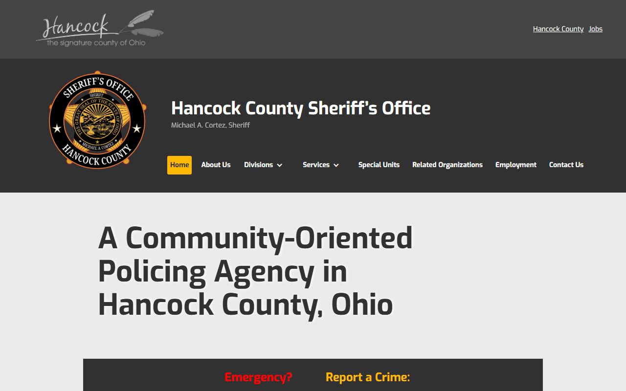 Hancock County Sheriff's Office released inmates information