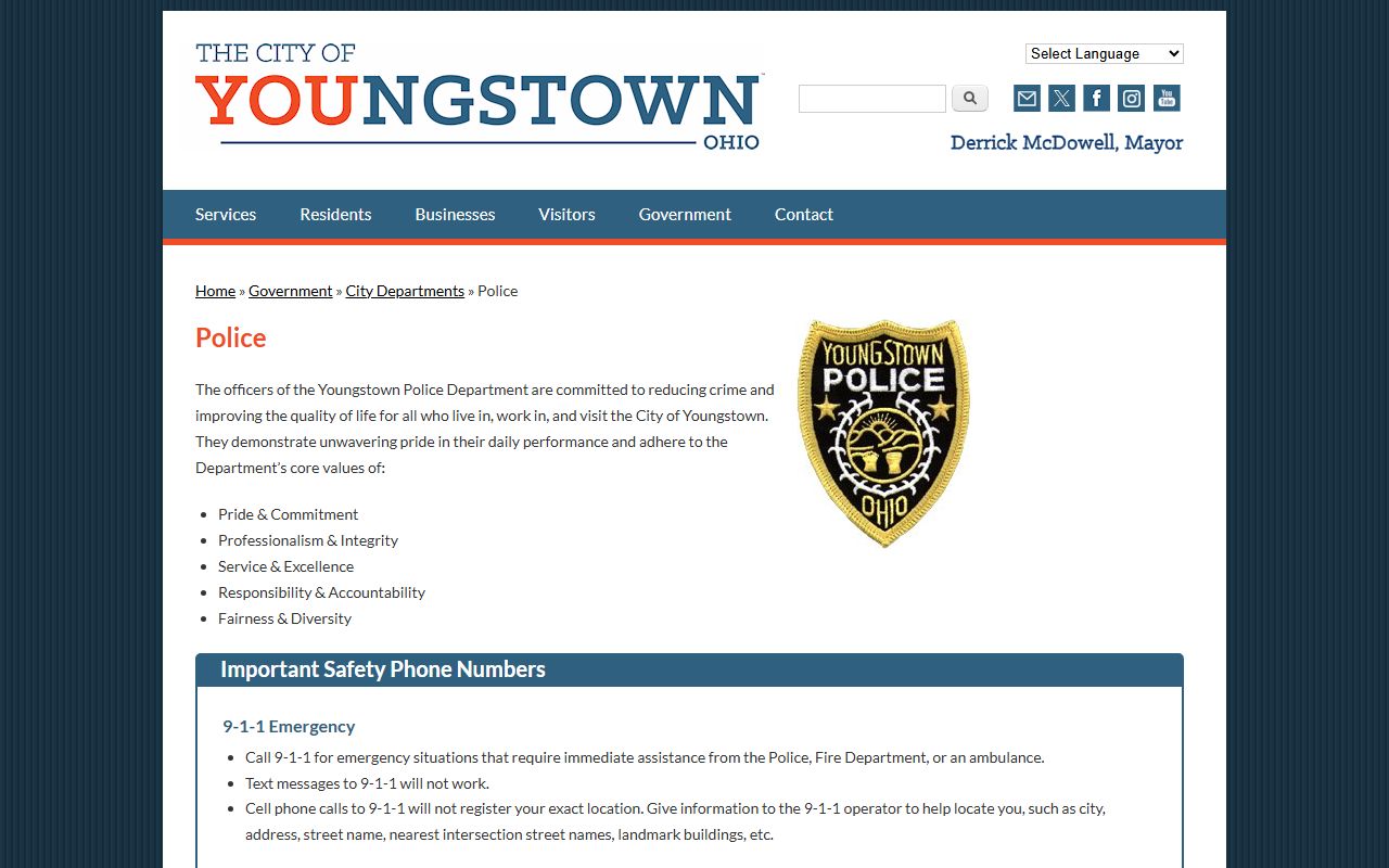 Youngstown Police Department Mahoning County released inmates