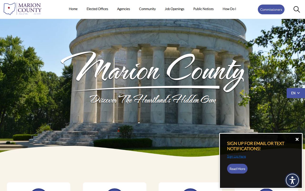 Marion County Ohio government released inmates resources